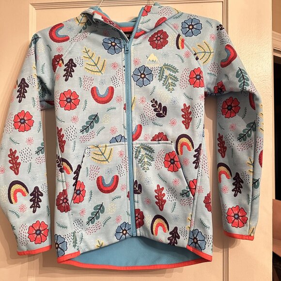 Burton Crown Weatherproof Girls Size M Full Zip Fleece Jacket